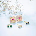 4 Color Interchangeable Modular Golden Studs