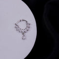 Septum AD Rhodium Plated Nose Pin