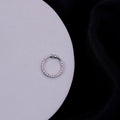 Trendz AD Rhodium Plated Nose Pin