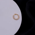 Hazel Gold Plated AD Nose Pin
