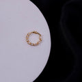 Elegant Gold Plated AD Nose Pin