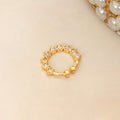 Gold Plated Teardrop CZ Nose Pin
