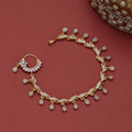 Floral Enchated Traditional Gold Plated Tana Nath