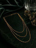 Tri-Layered Traditional Gold Plated Chain
