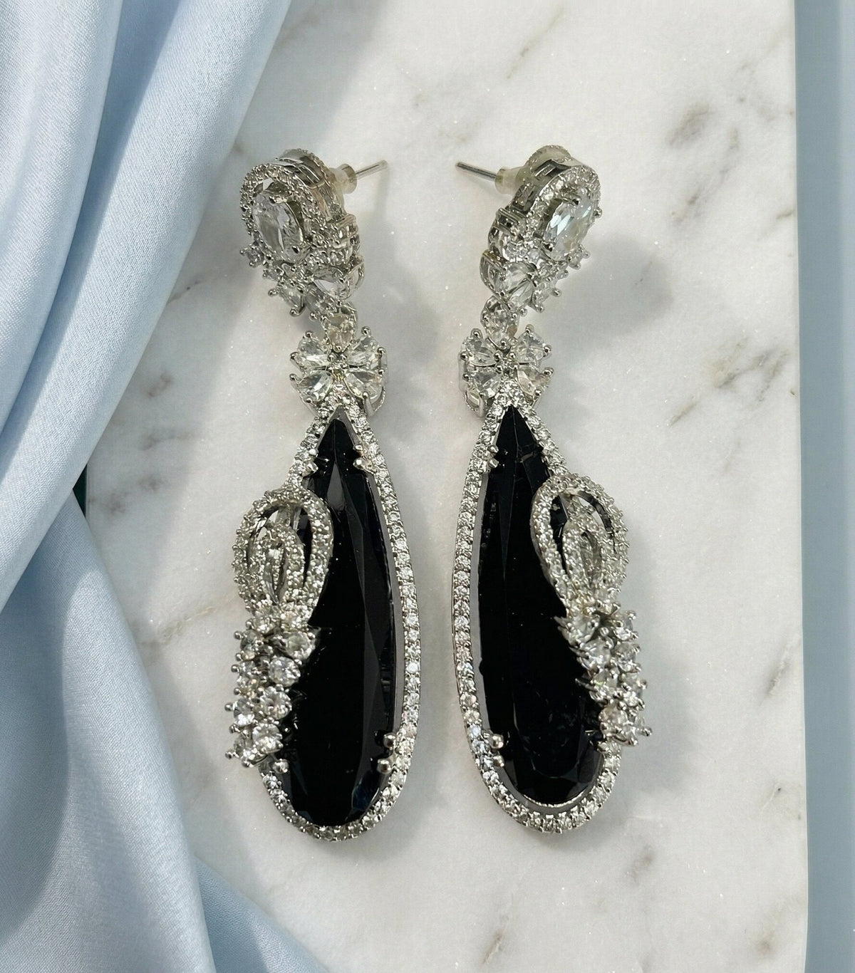Forest Enchantment Rhodium Earrings