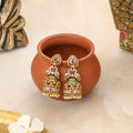 Traditional Gold Plated Peacock Jhumka