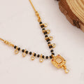 Traditional Square Beaded Gold Plated Mangalsutra