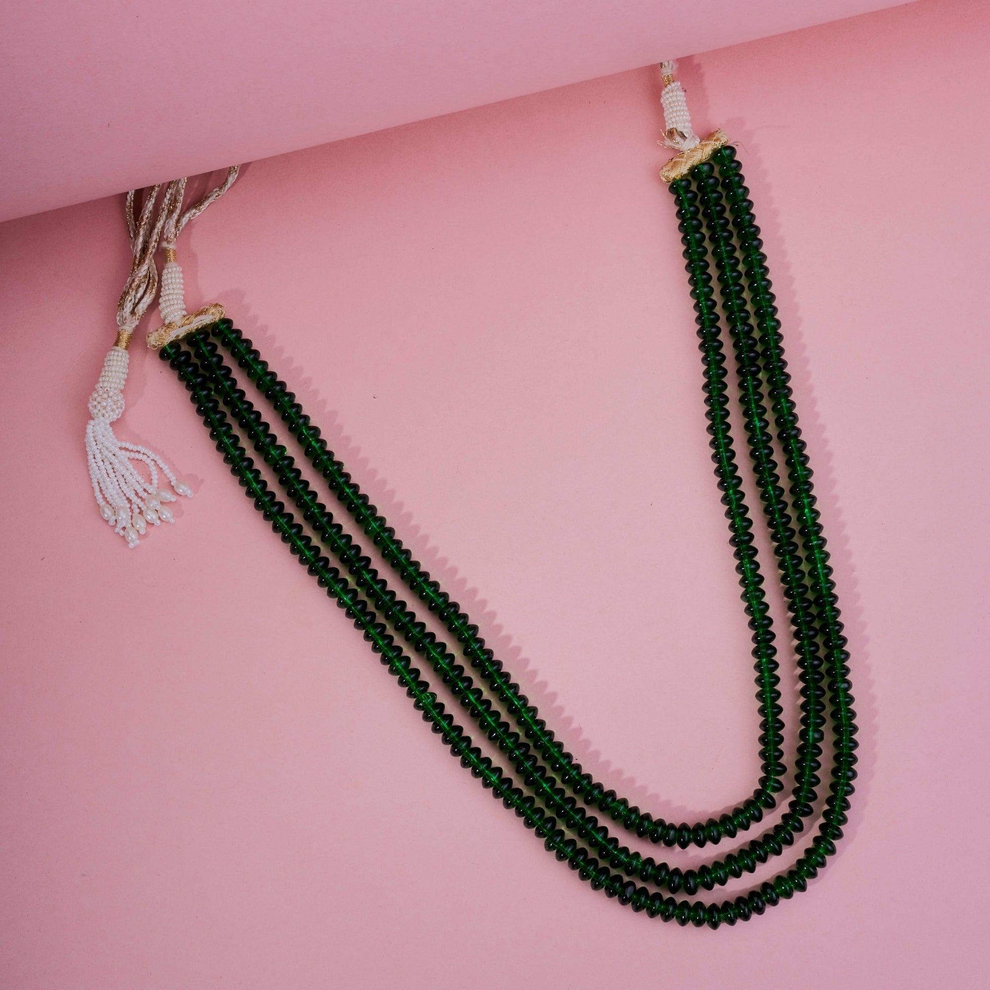 Pearl Beaded Gold Plated Necklace