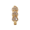 AD CZ Heart Pressing Golden Nose Pin (1 CM)