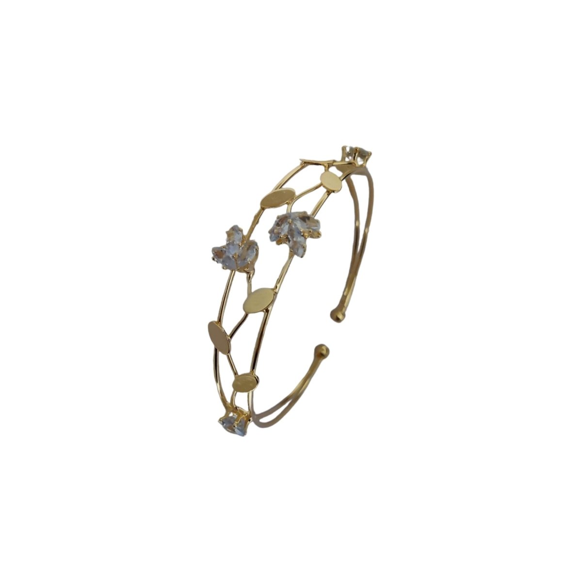 Adjustable Ganga Jamuna Leaf Bracelete