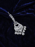American Diamond Bridal Crescent Maang Tikka