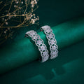 American Diamond Flower Bangles (Pack of 2)