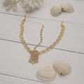 American Diamond Golden Borla (Matha Patti)