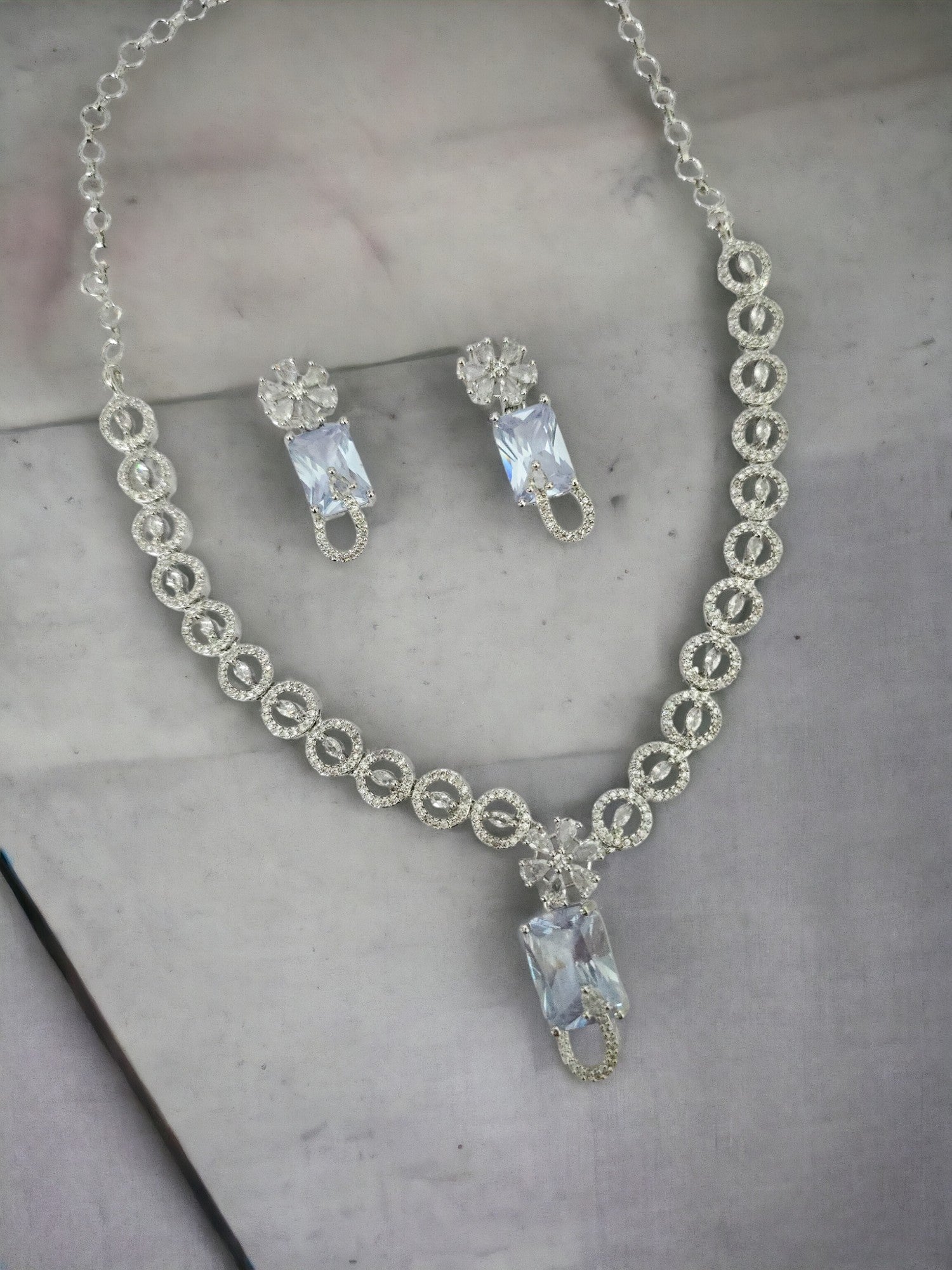American Diamond Stylish Necklace Set