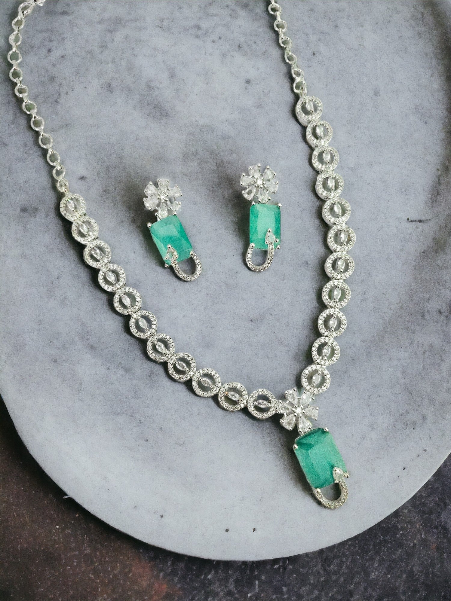 American Diamond Stylish Necklace Set