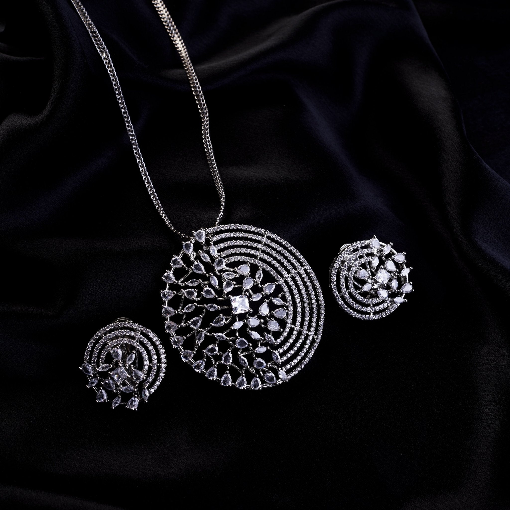 Locket Set - Anigalan Star Rhodium Locket Set - Opal Touch