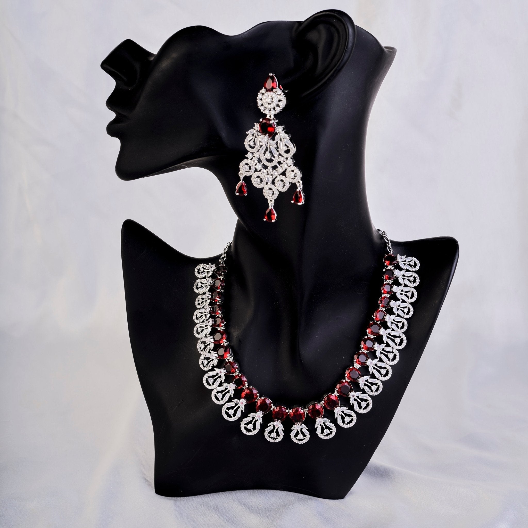 Blooming Elegance Rhodium Necklace