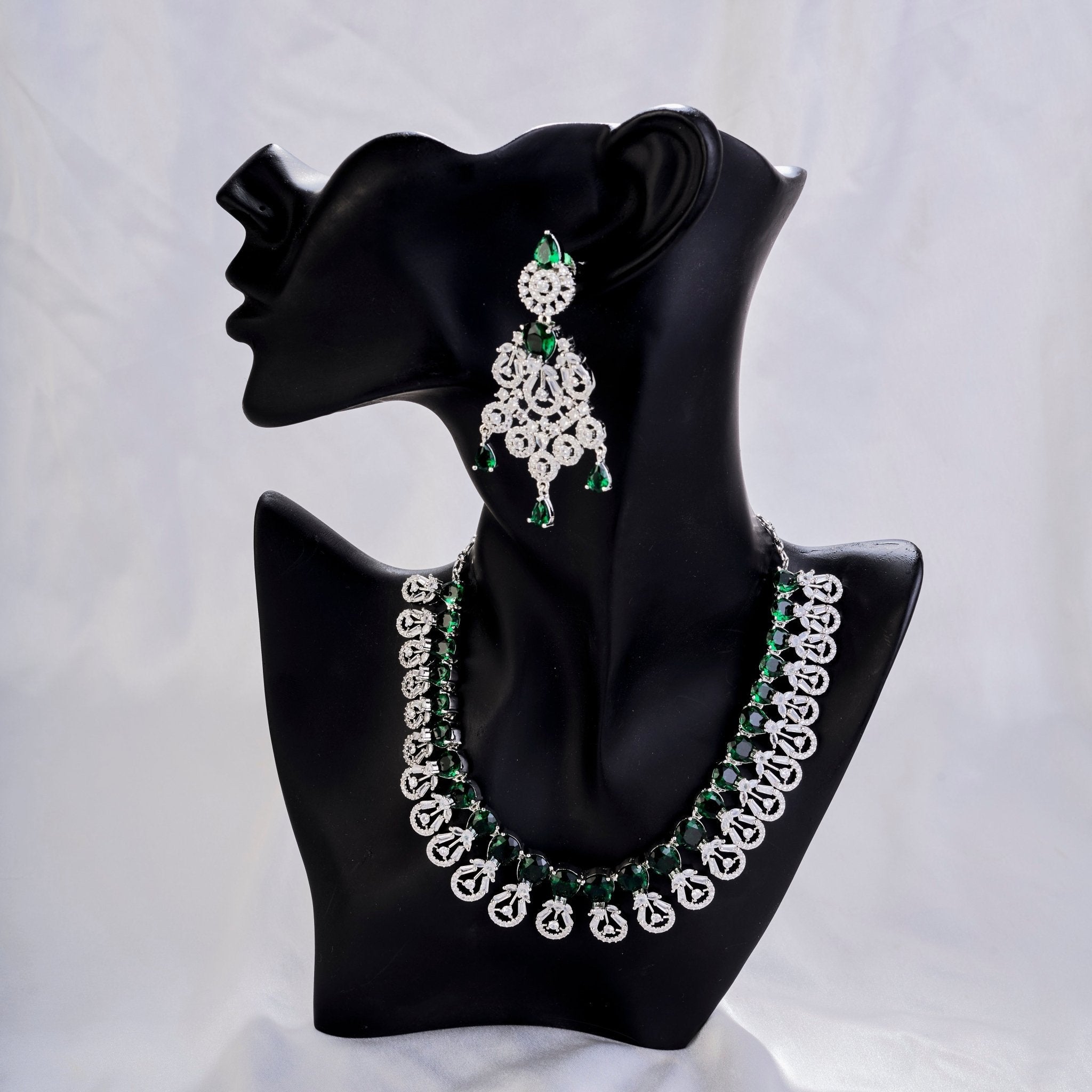Blooming Elegance Rhodium Necklace