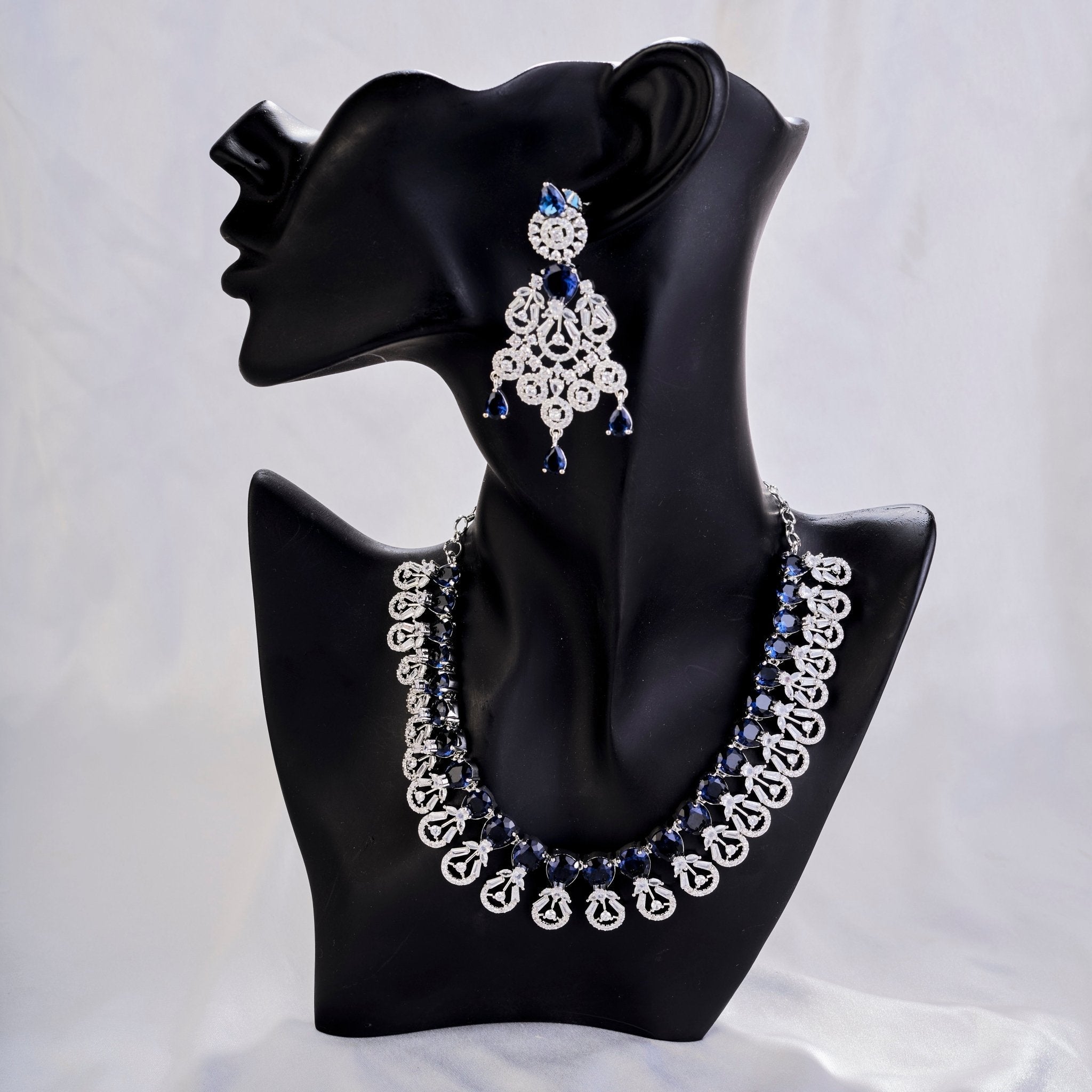 Blooming Elegance Rhodium Necklace