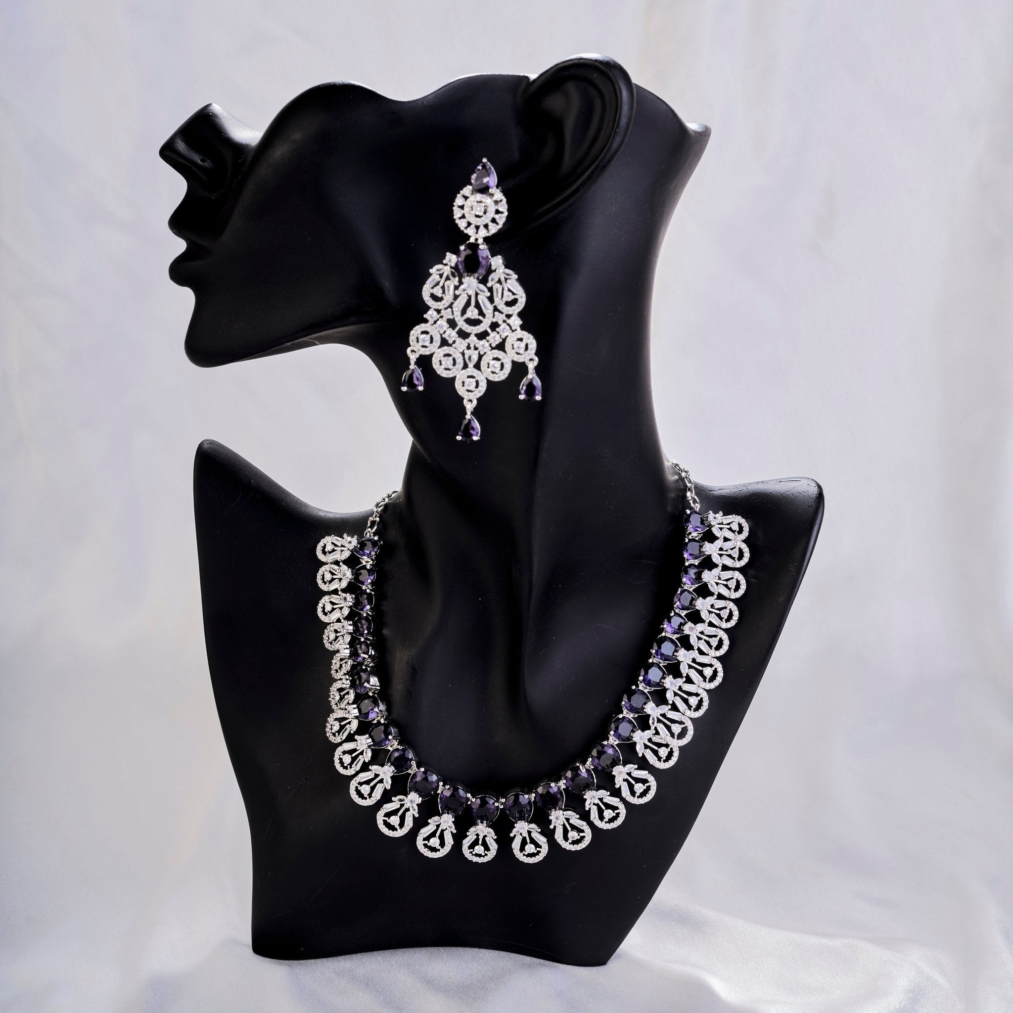 Blooming Elegance Rhodium Necklace