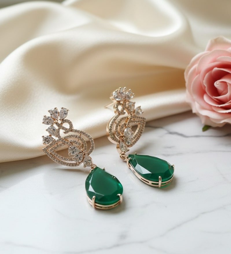 Blush Bloom Rose Gold Earrings