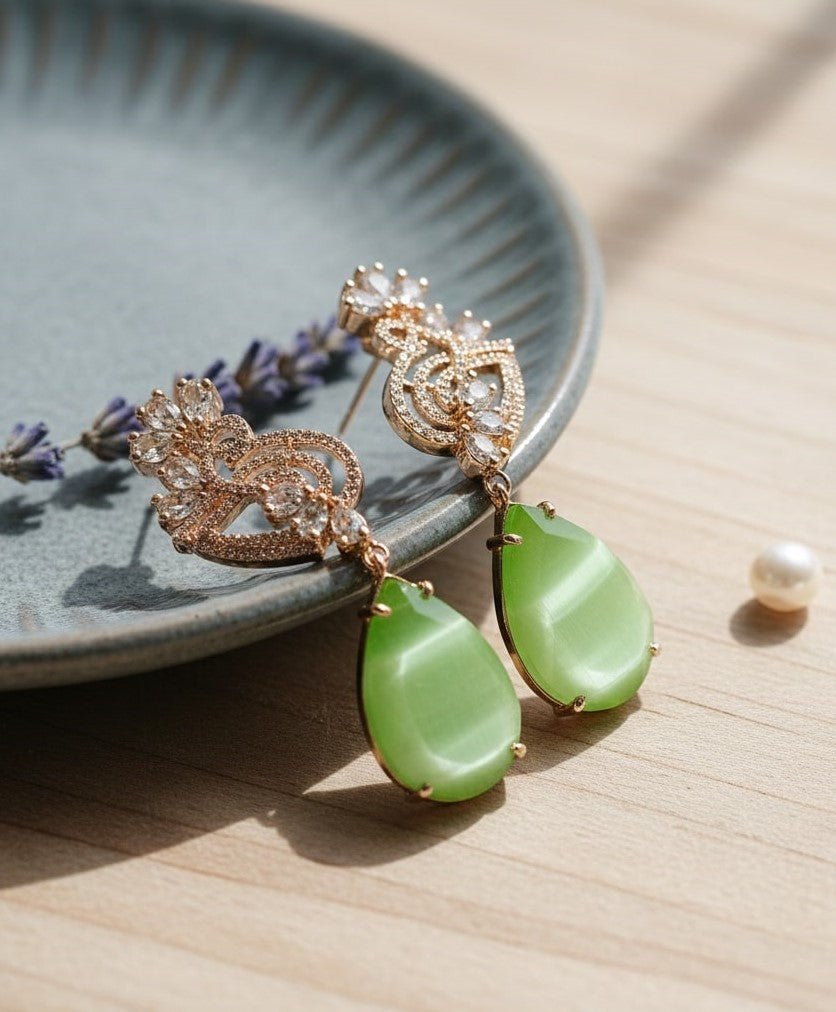 Blush Bloom Rose Gold Earrings
