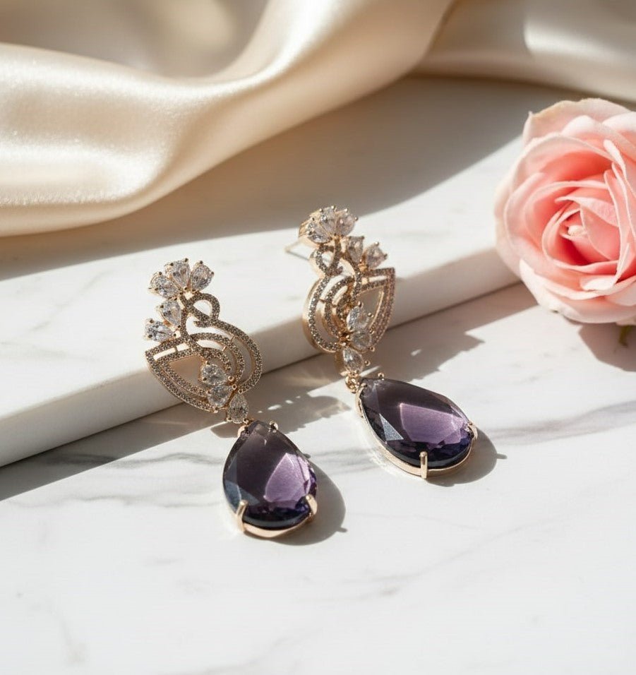 Blush Bloom Rose Gold Earrings