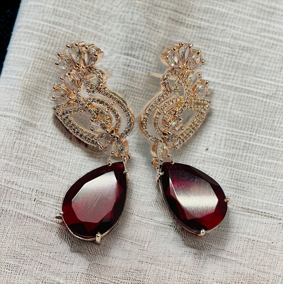 Blush Bloom Rose Gold Earrings