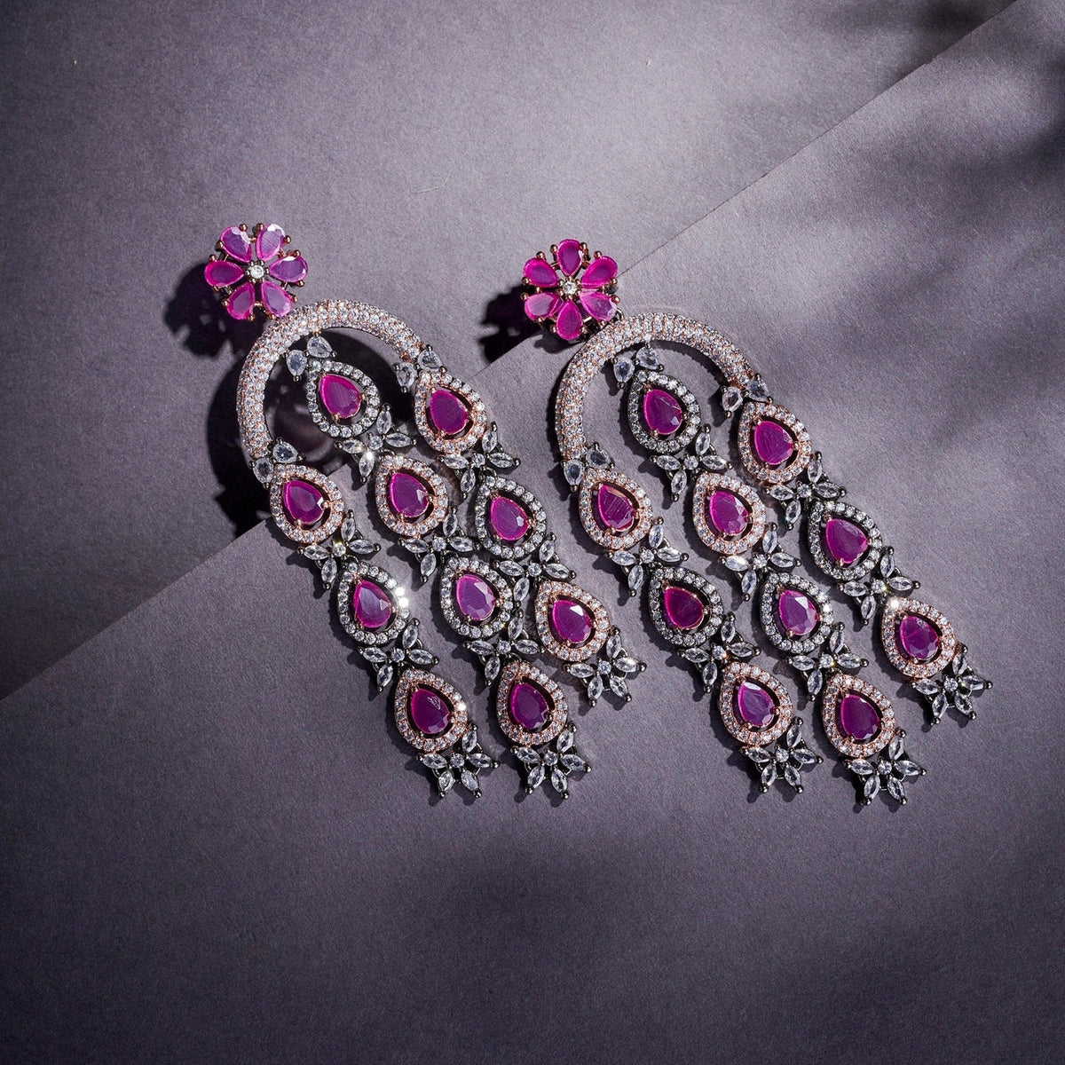 Blush Glow Dangler Earrings