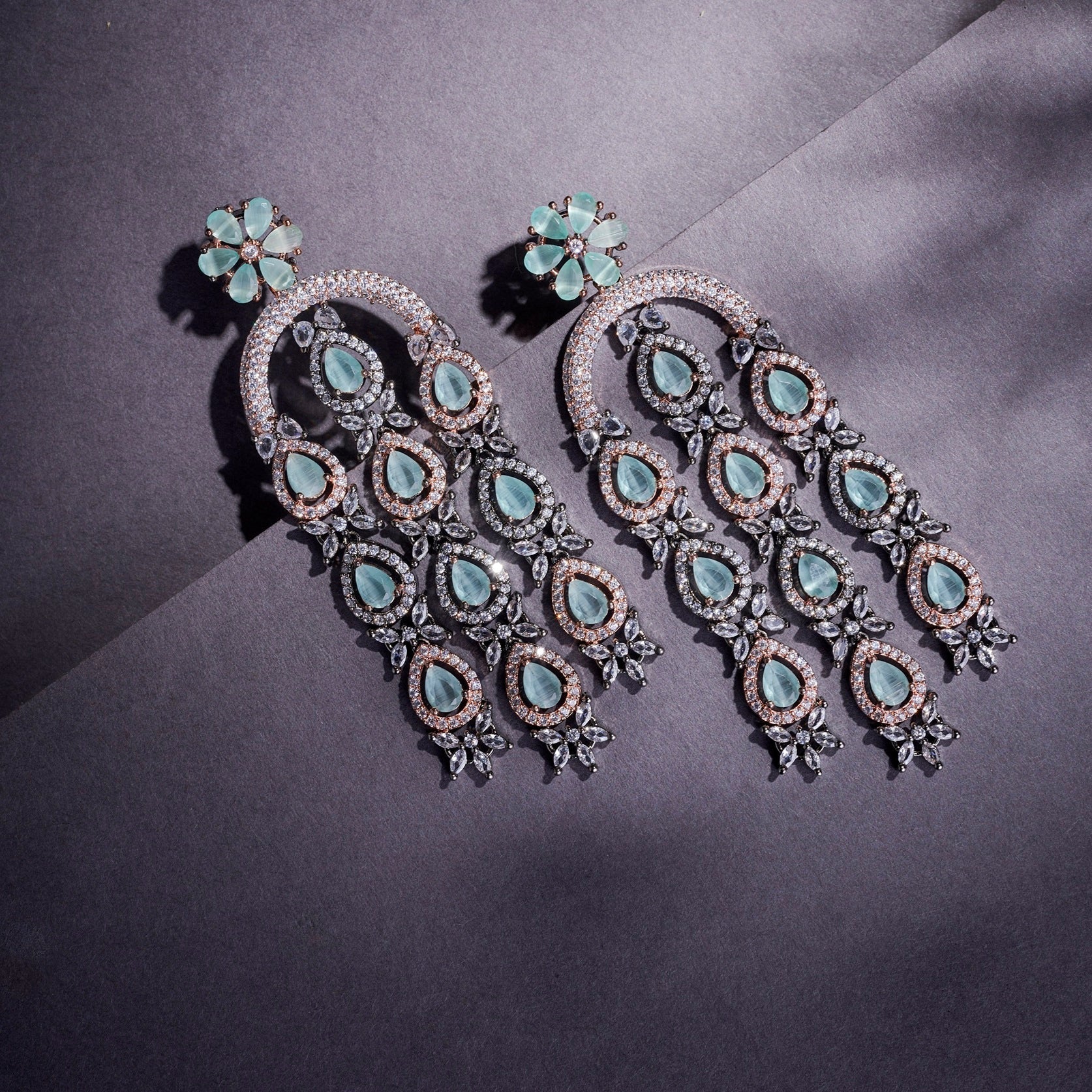 Blush Glow Dangler Earrings