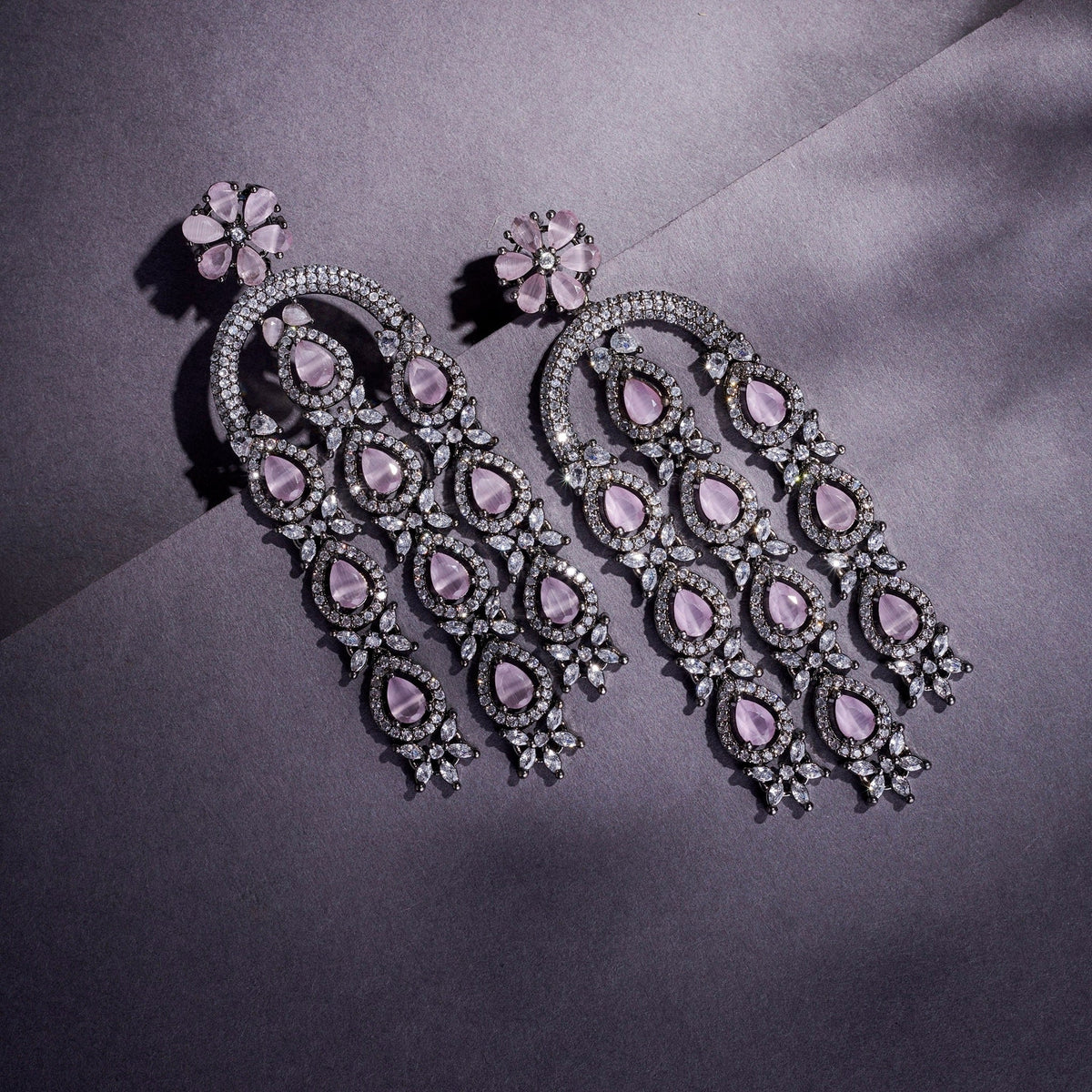 Blush Glow Dangler Earrings