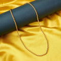 Classic Flat Weave Gold Plated Chain