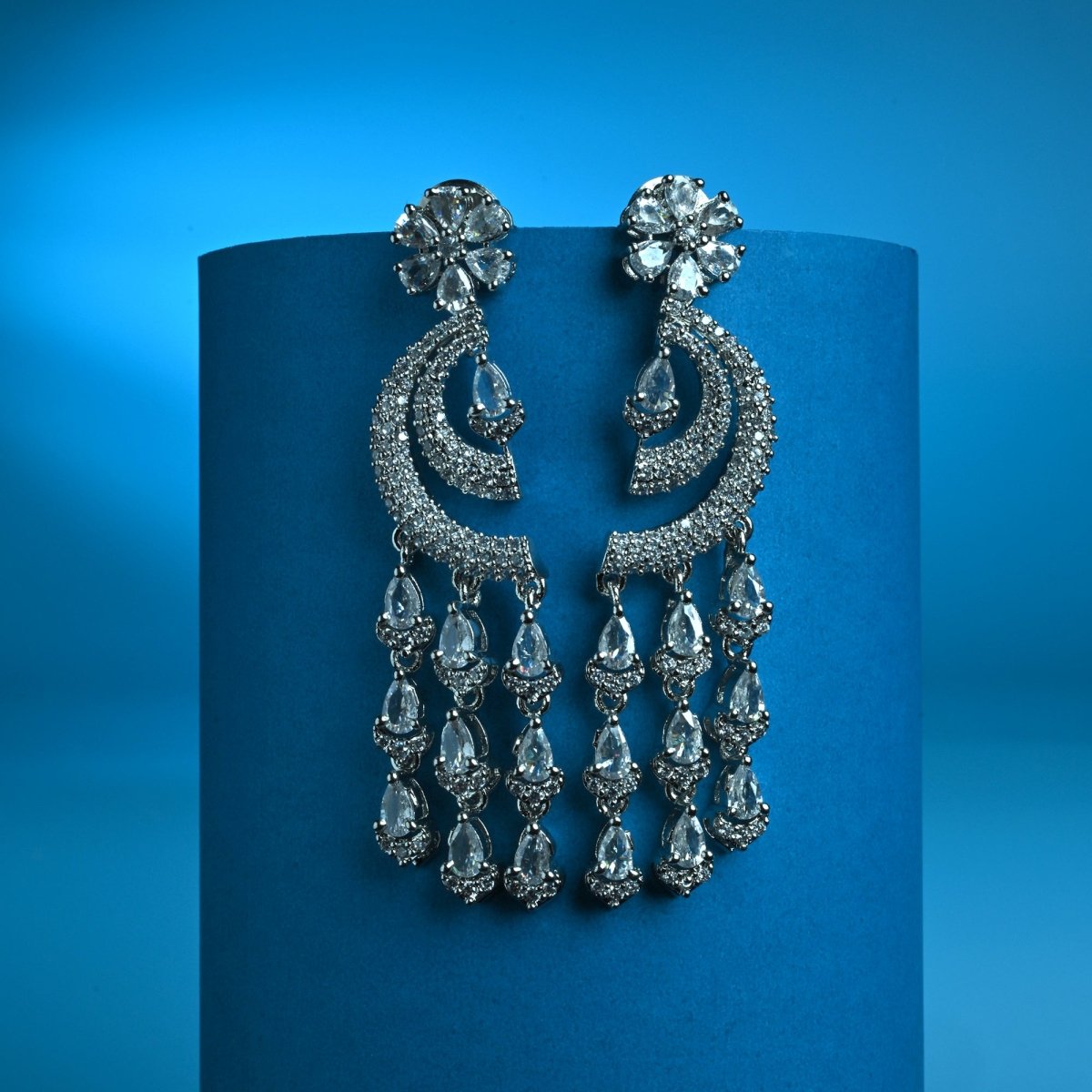 Crystal Dangle Chandelier Earrings