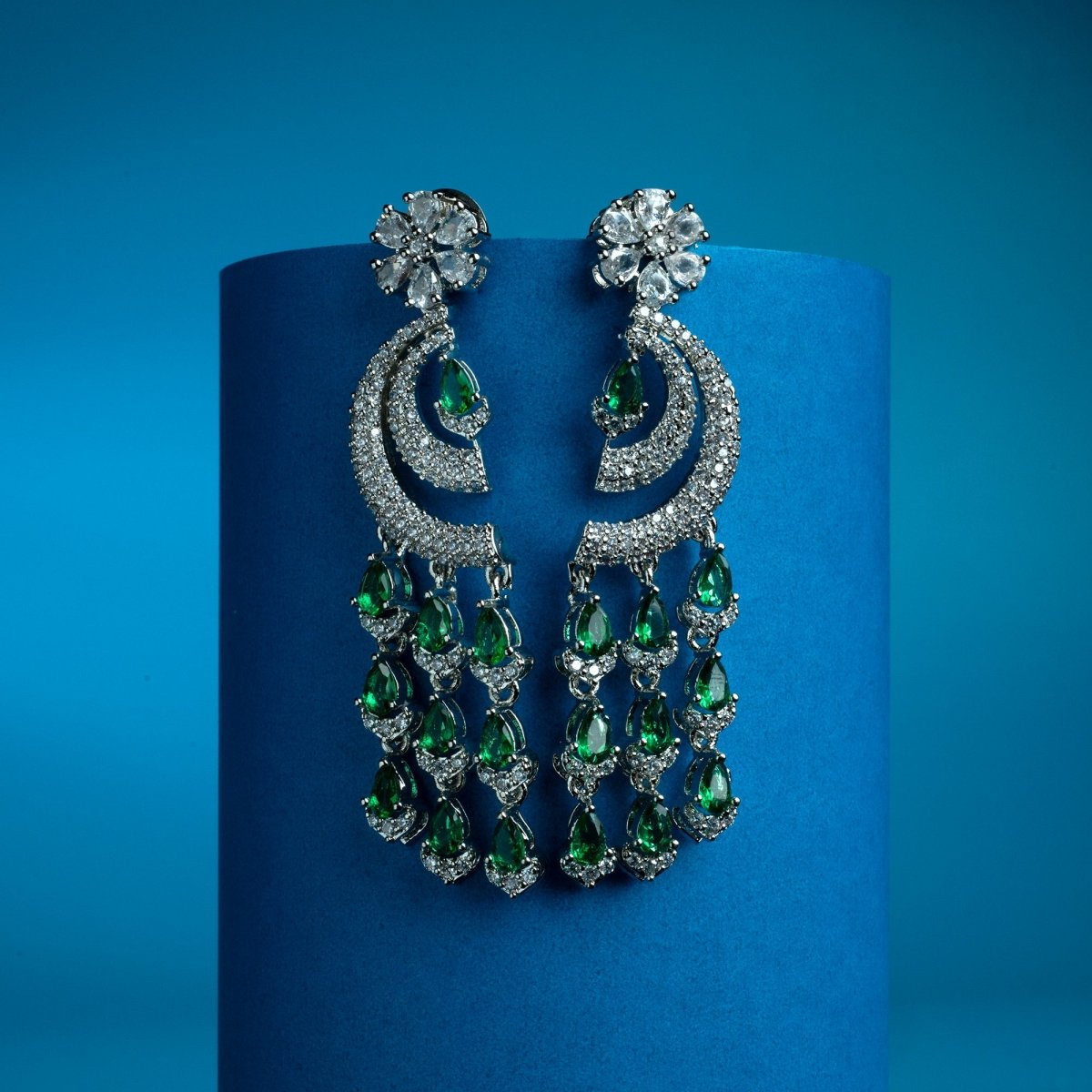 Crystal Dangle Chandelier Earrings