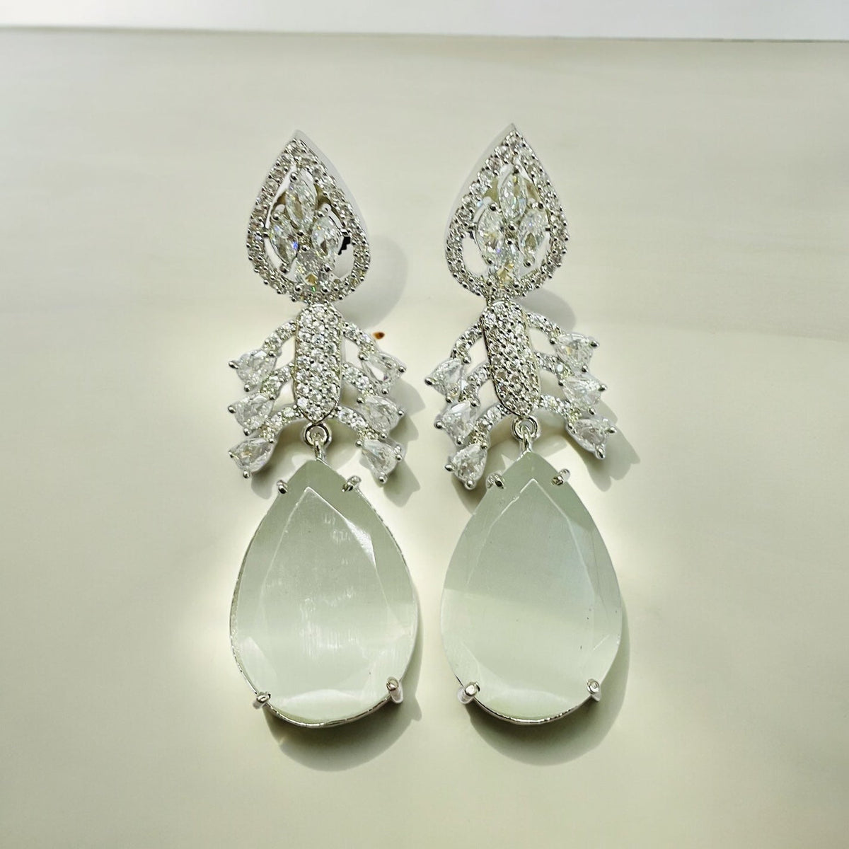 Crystal Dewdrop Danglers Earrings