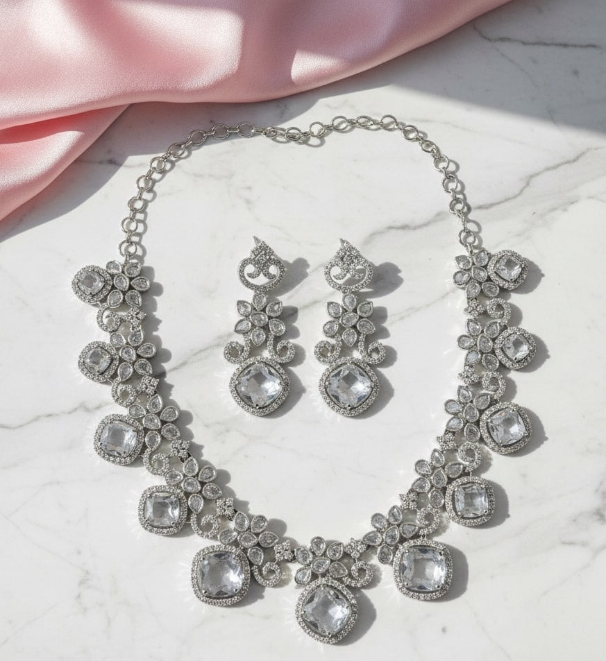 Crystal Red Charm Necklace