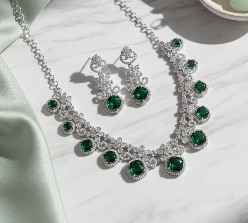 Crystal Red Charm Necklace