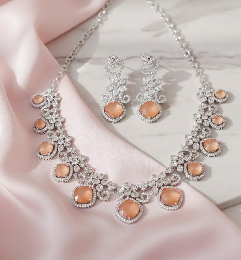 Crystal Red Charm Necklace