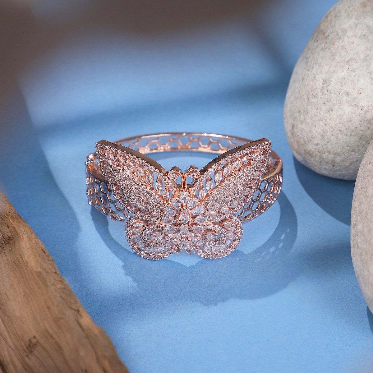Cubic Zirconia Butterfly Bracelet
