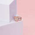 Cushion Cluster Rose Gold Ring