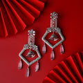 CZ American Diamond Dangler Earrings
