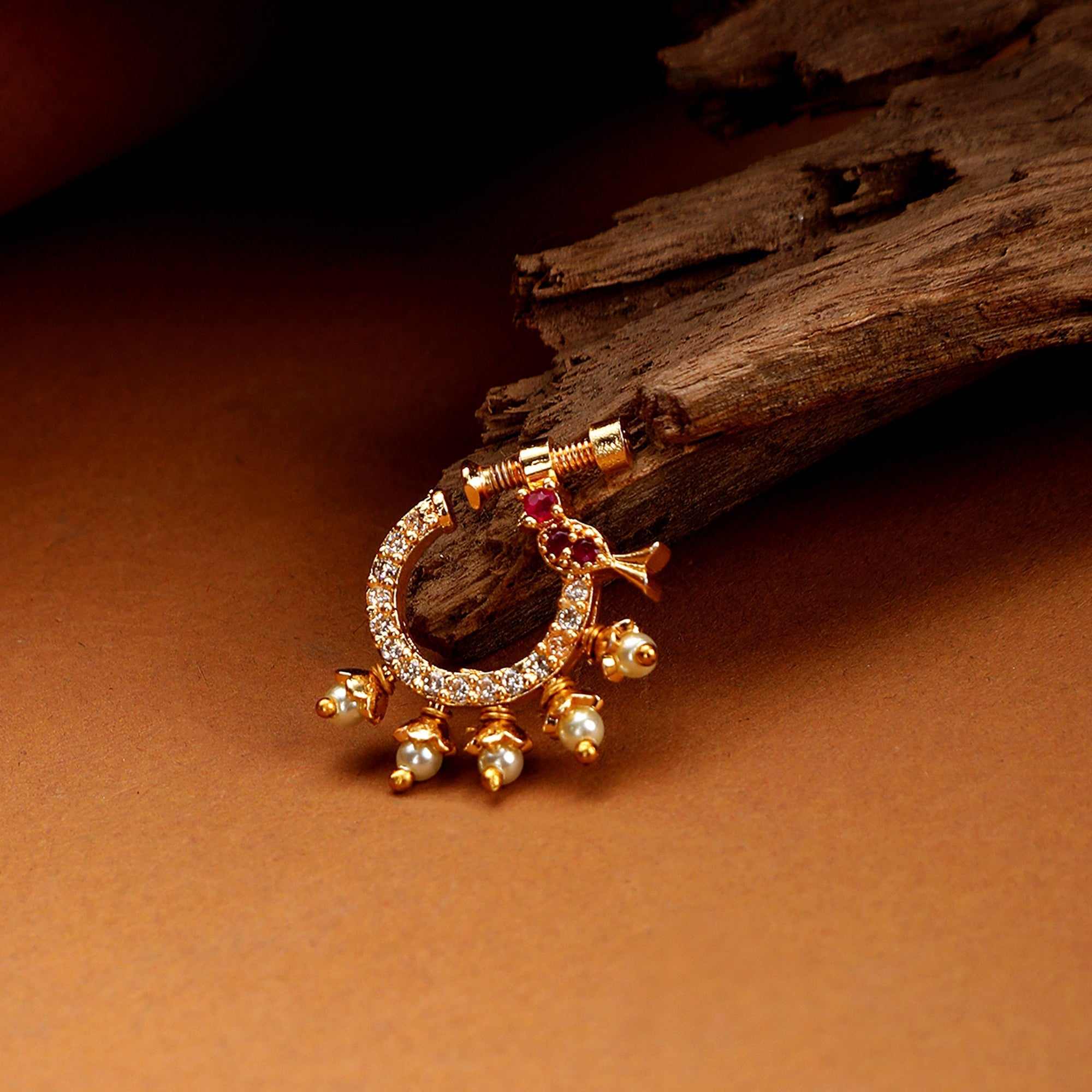 CZ Studded Nose Pin