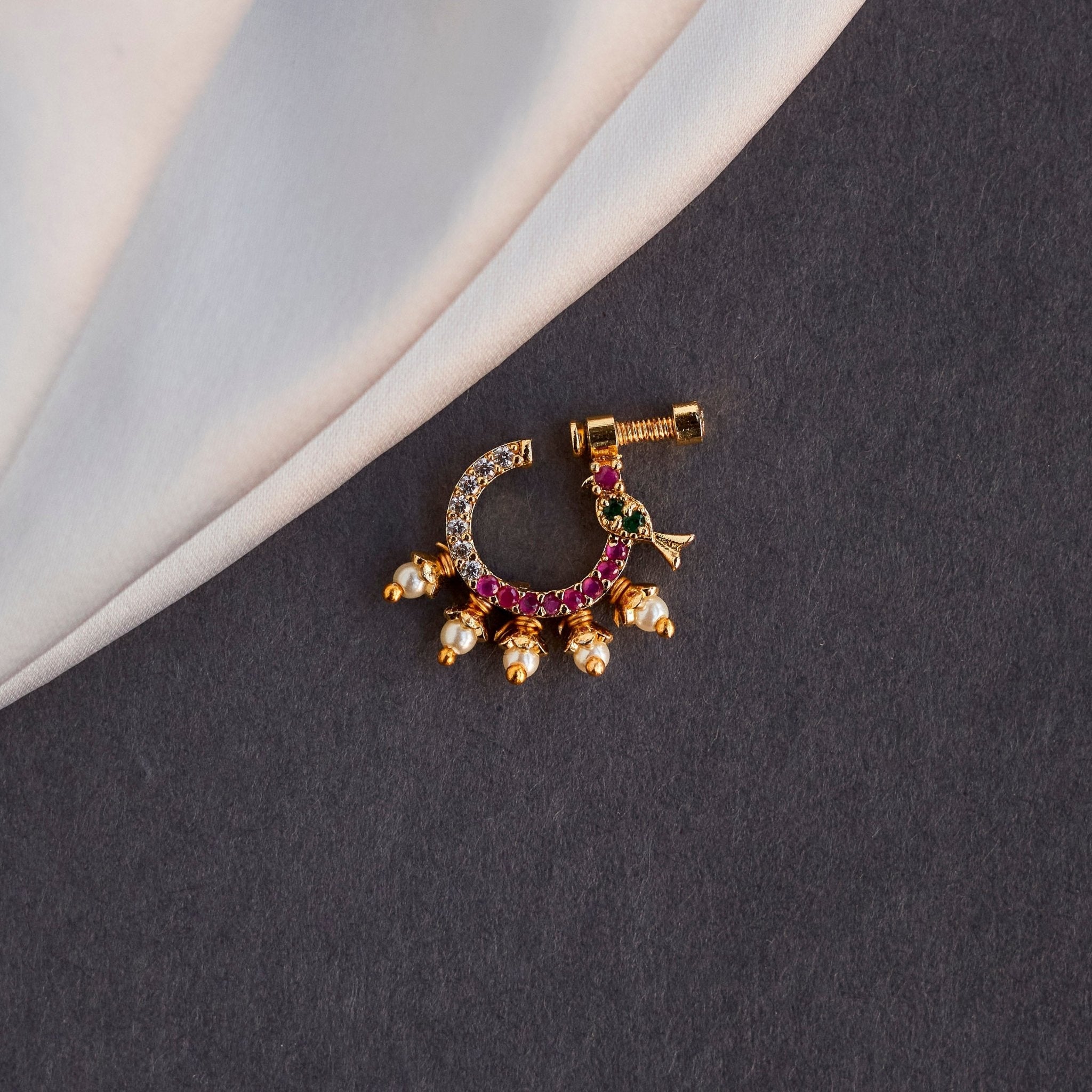 CZ Studded Nose Pin