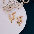 Dazzling Bird-Shaped Gold Plated Combo Nose Pin
