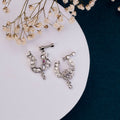Dazzling Bird-Shaped Rhodium Plated Combo Nose Pin