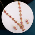 Dazzling Peacock Gold Plated Necklace Set