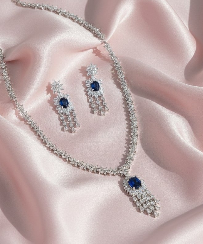 Delicate Rhodium Necklace