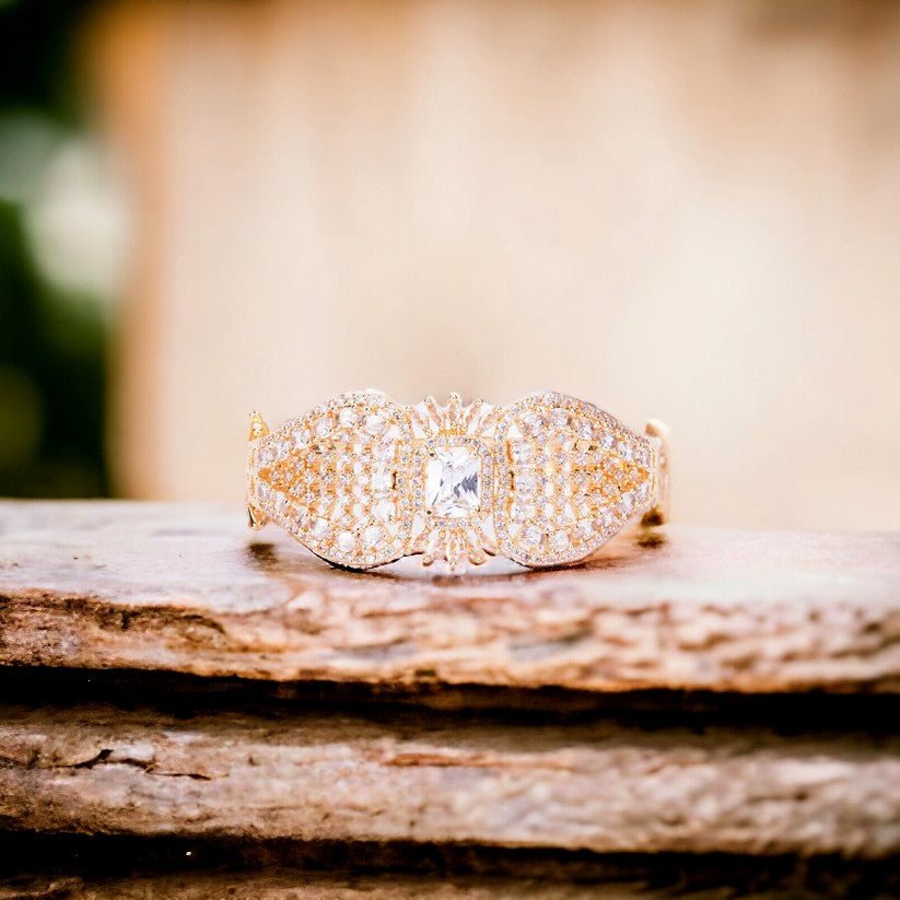 Divine Cubic Zirconia Kada Bracelet