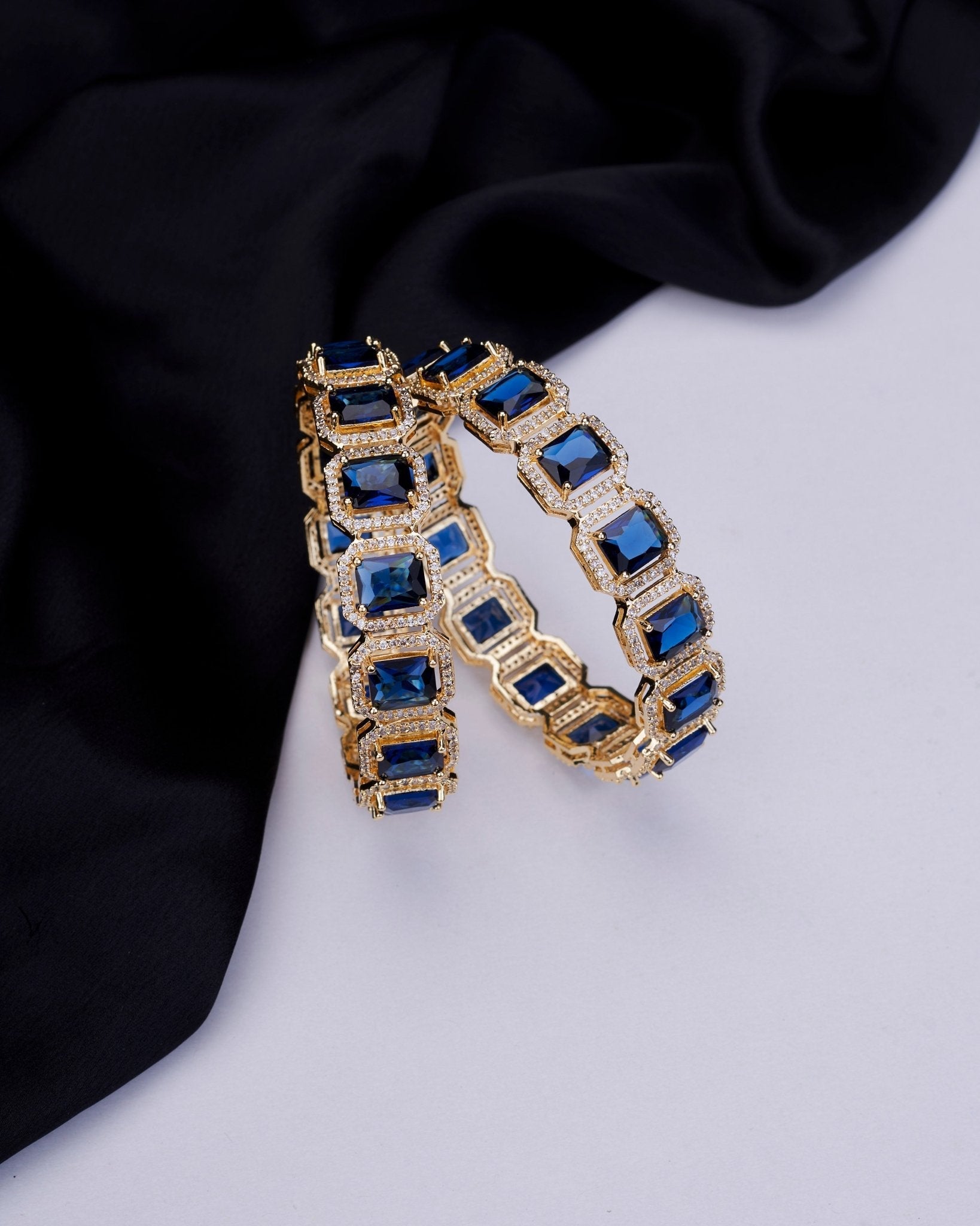 Divine Rectangle AD Bangles (Pack of 2)