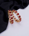 Divine Rectangle AD Bangles (Pack of 2)